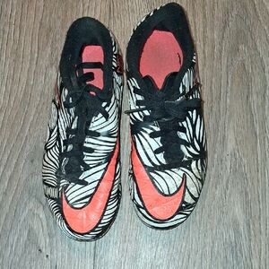 Kids Black and Red Nike Soccer Cleats